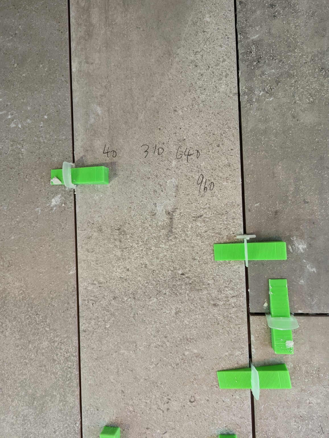 East Gosford granny flat — Close-up of tile installation