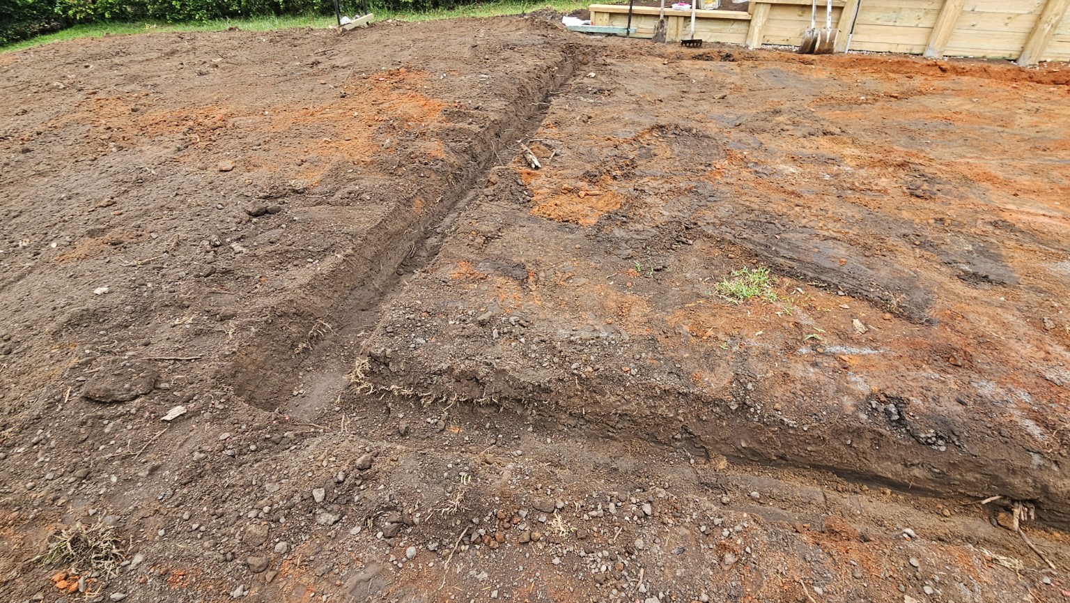 Erina Heights garage — Footing trench excavation