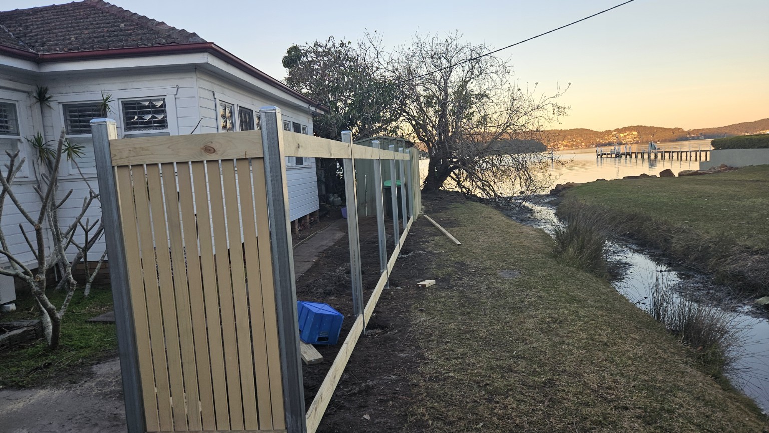 Custom timber fence at Point Clare, Central Coast NSW — project photograph 4