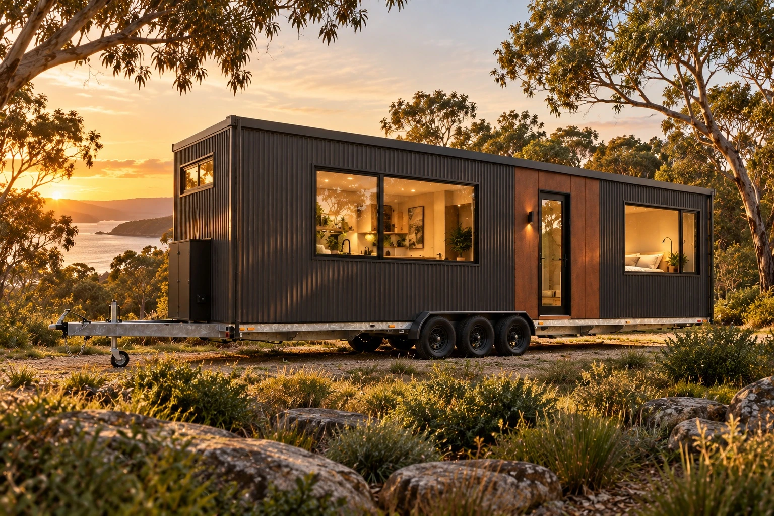 Industrial Lodge exterior visualisation